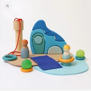 Grimms Wooden Small World Play Set - By the Water